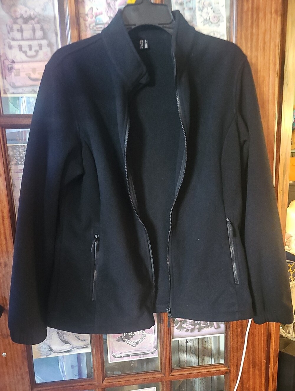 Women’s Black Utility Zip Jacket